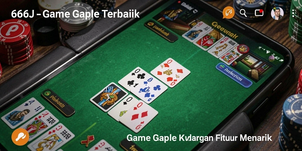 Screenshot gameplay Gaple yang seru dan menarik.