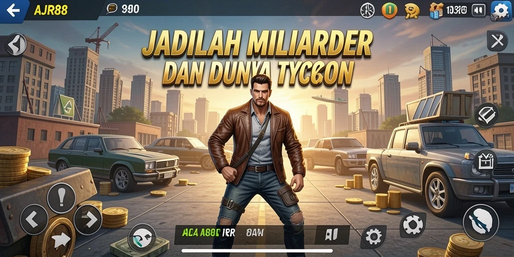 Tampilan gameplay seru dalam AJR88 yang menyajikan simulasi bisnis