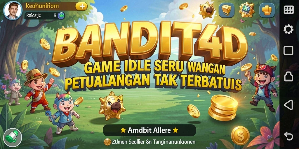 Tampilan gameplay BANDIT4D yang menarik dan berwarna-warni.