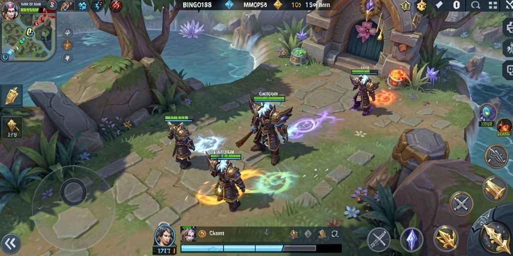 Tampilan menarik gameplay BINGO188 di dunia MMORPG.