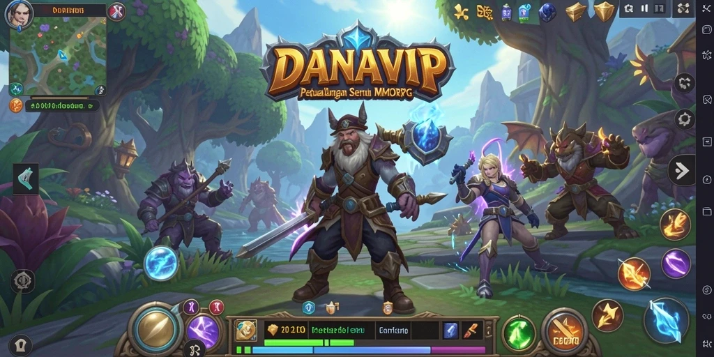 Tampilan gameplay seru dari dunia fantastis DANAVIP.