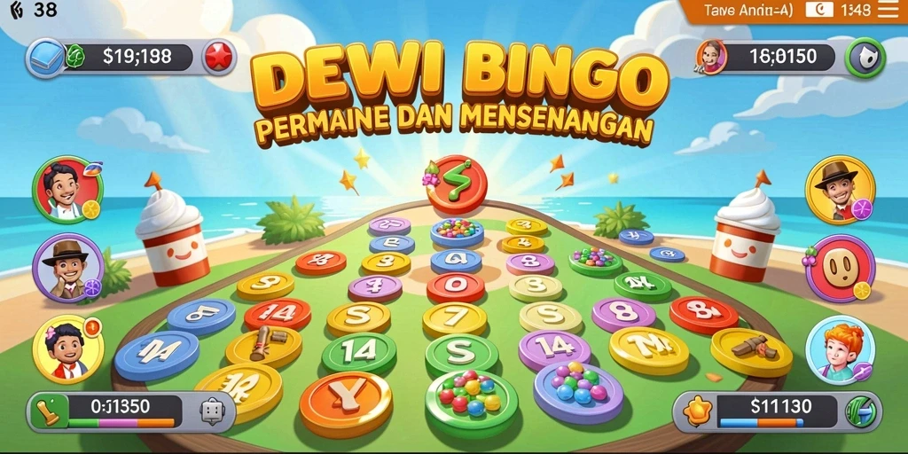 Tampilan permainan Bingo yang seru di DEWI138.
