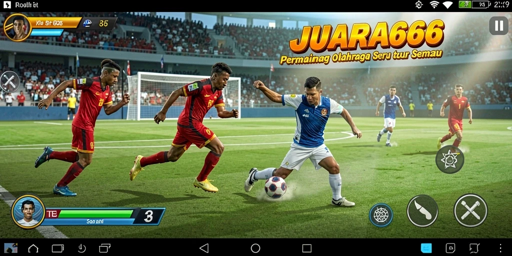 Tangkapan layar gameplay JUARA666 yang penuh aksi olahraga.