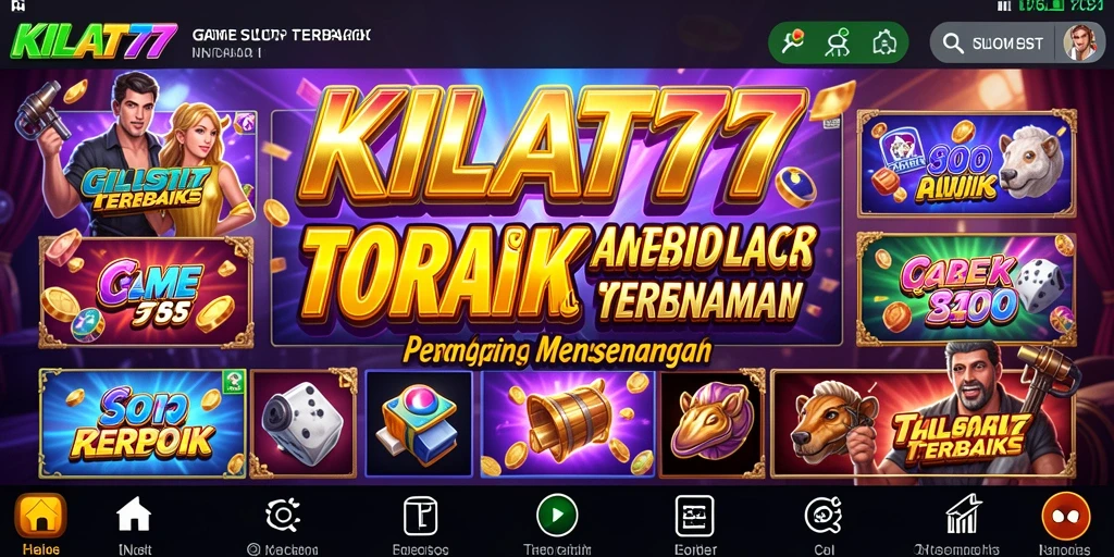 Tampilan gameplay KILAT77 yang seru dan interaktif saat memutar slot.