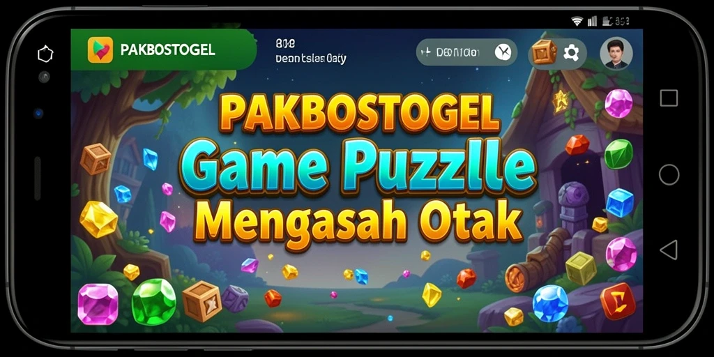 Screenshot PAKBOSTOGEL menunjukkan gameplay Puzzle yang seru dan menantang.