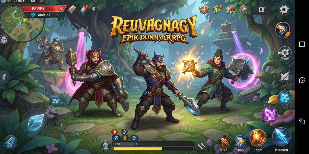 Screenshot gameplay RPVIP5 menampilkan petualangan seru dalam dunia RPG.