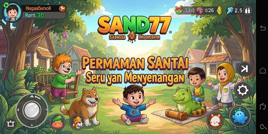 Tampilan gameplay SAND77 yang seru dan menghibur.