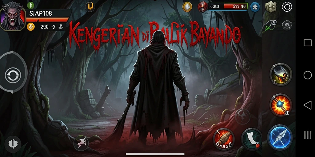 Gameplay SIAP108 yang menegangkan dengan suasana horor yang kental.