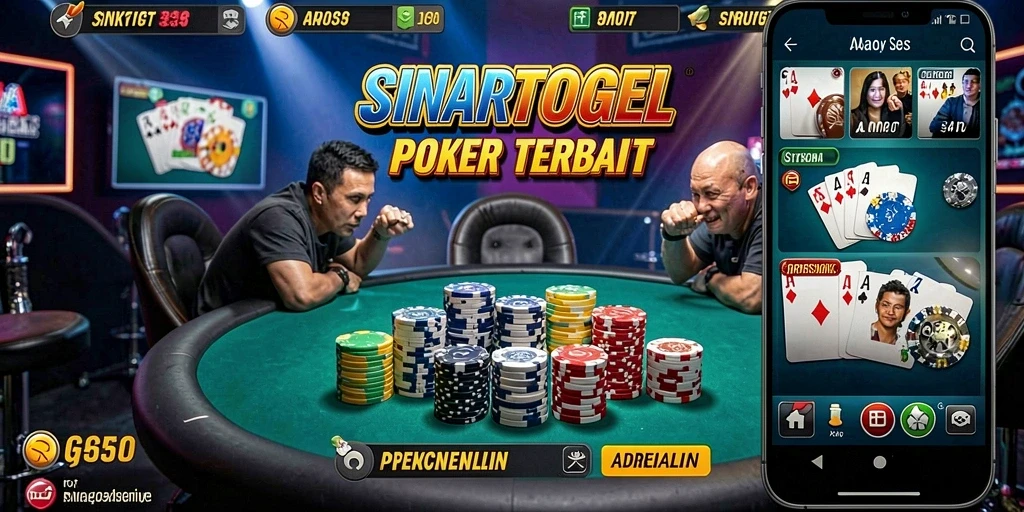 Tampilan gameplay SINARTOGEL dengan suasana Poker yang seru.