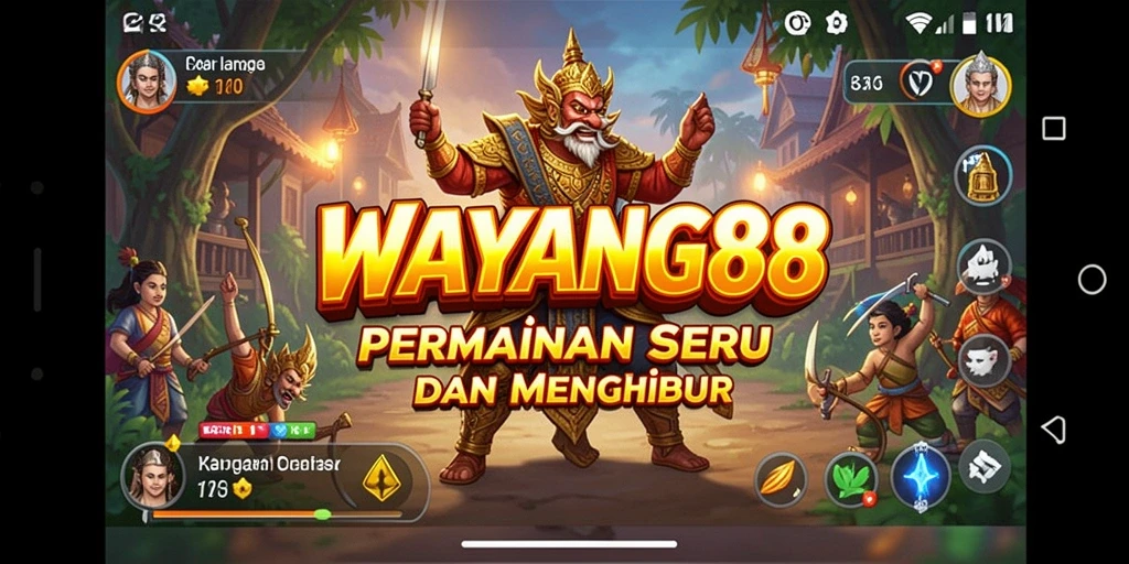 Tampilan gameplay seru WAYANG88 yang menarik dan interaktif.